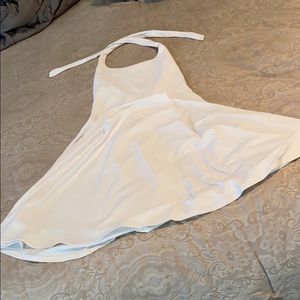 White halter dress Susan Monaco